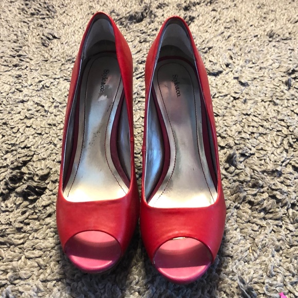 Style & Co. Red Heels - Picture 2 of 7